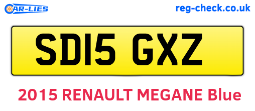 SD15GXZ are the vehicle registration plates.