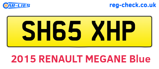 SH65XHP are the vehicle registration plates.