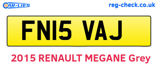 FN15VAJ are the vehicle registration plates.