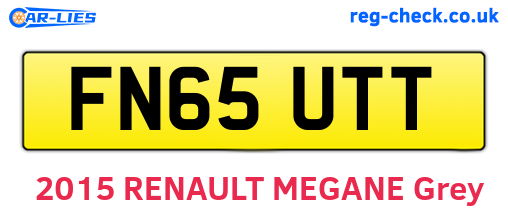 FN65UTT are the vehicle registration plates.