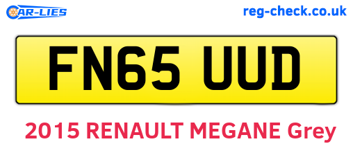 FN65UUD are the vehicle registration plates.