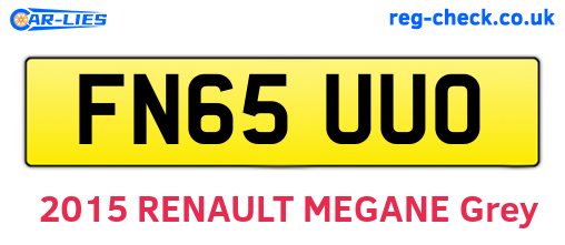 FN65UUO are the vehicle registration plates.