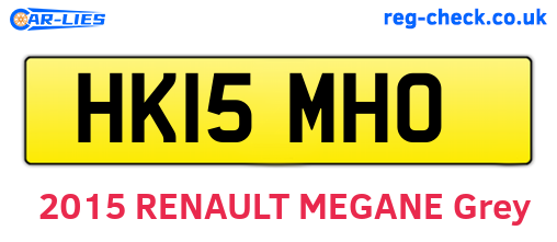 HK15MHO are the vehicle registration plates.