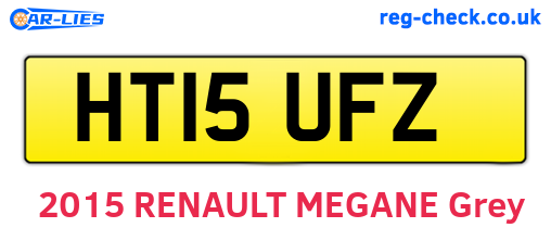 HT15UFZ are the vehicle registration plates.
