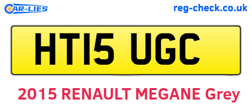 HT15UGC are the vehicle registration plates.