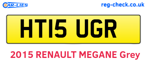 HT15UGR are the vehicle registration plates.
