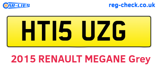HT15UZG are the vehicle registration plates.