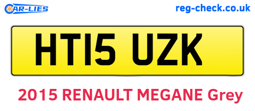 HT15UZK are the vehicle registration plates.