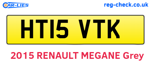 HT15VTK are the vehicle registration plates.