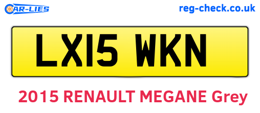 LX15WKN are the vehicle registration plates.