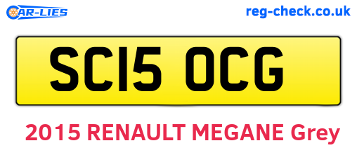 SC15OCG are the vehicle registration plates.