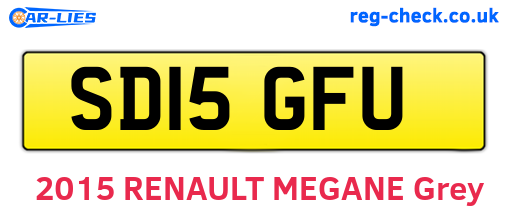 SD15GFU are the vehicle registration plates.