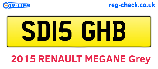 SD15GHB are the vehicle registration plates.