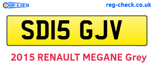 SD15GJV are the vehicle registration plates.