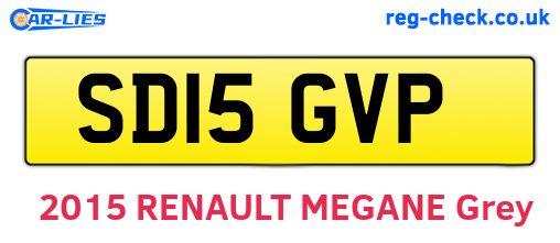 SD15GVP are the vehicle registration plates.