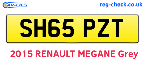 SH65PZT are the vehicle registration plates.
