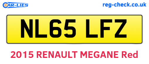 NL65LFZ are the vehicle registration plates.