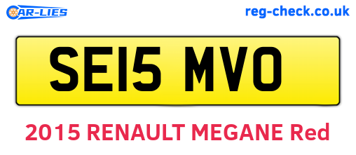 SE15MVO are the vehicle registration plates.