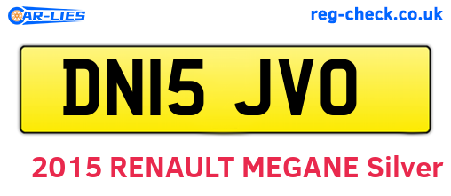 DN15JVO are the vehicle registration plates.