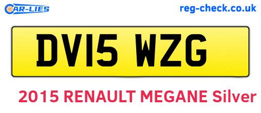 DV15WZG are the vehicle registration plates.