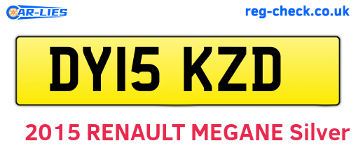 DY15KZD are the vehicle registration plates.