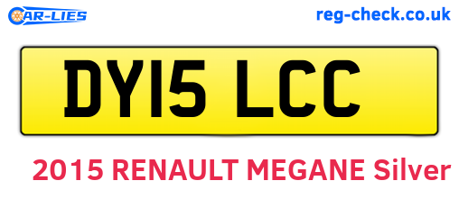 DY15LCC are the vehicle registration plates.