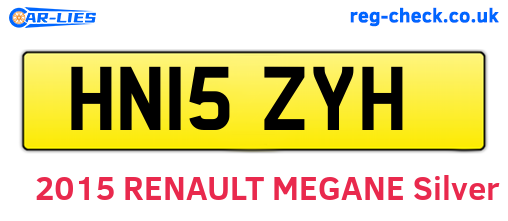 HN15ZYH are the vehicle registration plates.