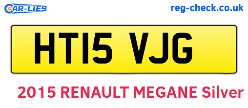 HT15VJG are the vehicle registration plates.