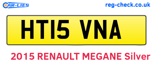HT15VNA are the vehicle registration plates.