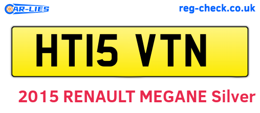 HT15VTN are the vehicle registration plates.