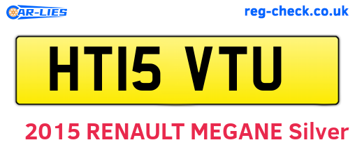 HT15VTU are the vehicle registration plates.