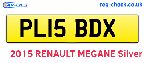 PL15BDX are the vehicle registration plates.