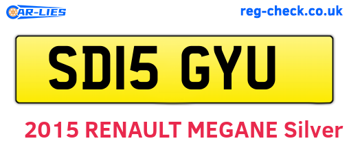 SD15GYU are the vehicle registration plates.
