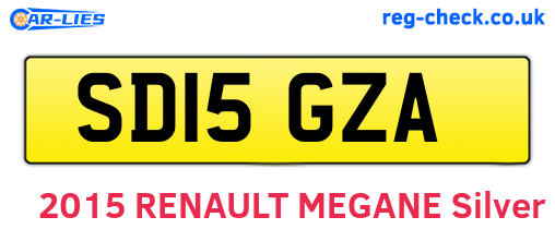 SD15GZA are the vehicle registration plates.