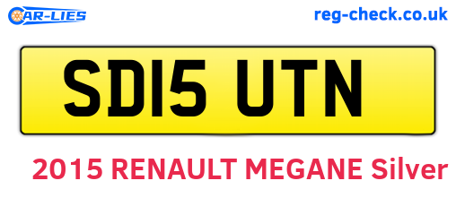 SD15UTN are the vehicle registration plates.