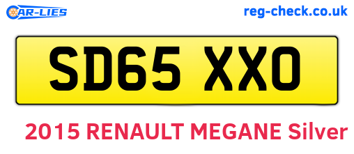 SD65XXO are the vehicle registration plates.