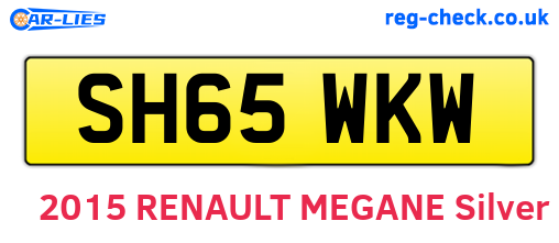 SH65WKW are the vehicle registration plates.