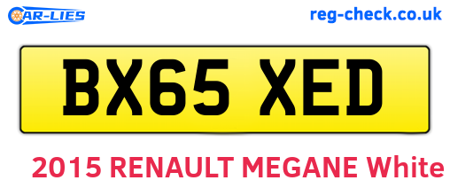 BX65XED are the vehicle registration plates.
