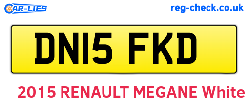 DN15FKD are the vehicle registration plates.