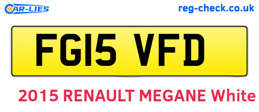 FG15VFD are the vehicle registration plates.