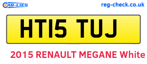 HT15TUJ are the vehicle registration plates.