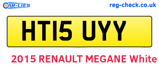 HT15UYY are the vehicle registration plates.