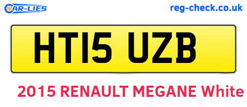 HT15UZB are the vehicle registration plates.