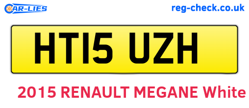HT15UZH are the vehicle registration plates.