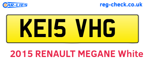 KE15VHG are the vehicle registration plates.