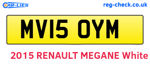 MV15OYM are the vehicle registration plates.