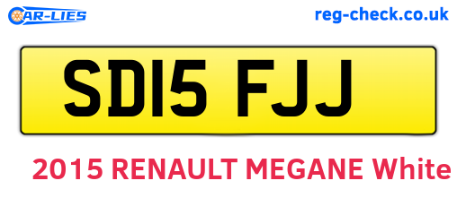 SD15FJJ are the vehicle registration plates.