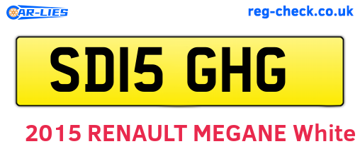 SD15GHG are the vehicle registration plates.