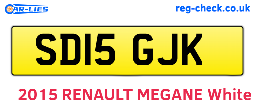 SD15GJK are the vehicle registration plates.