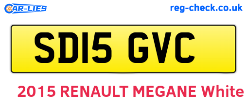 SD15GVC are the vehicle registration plates.